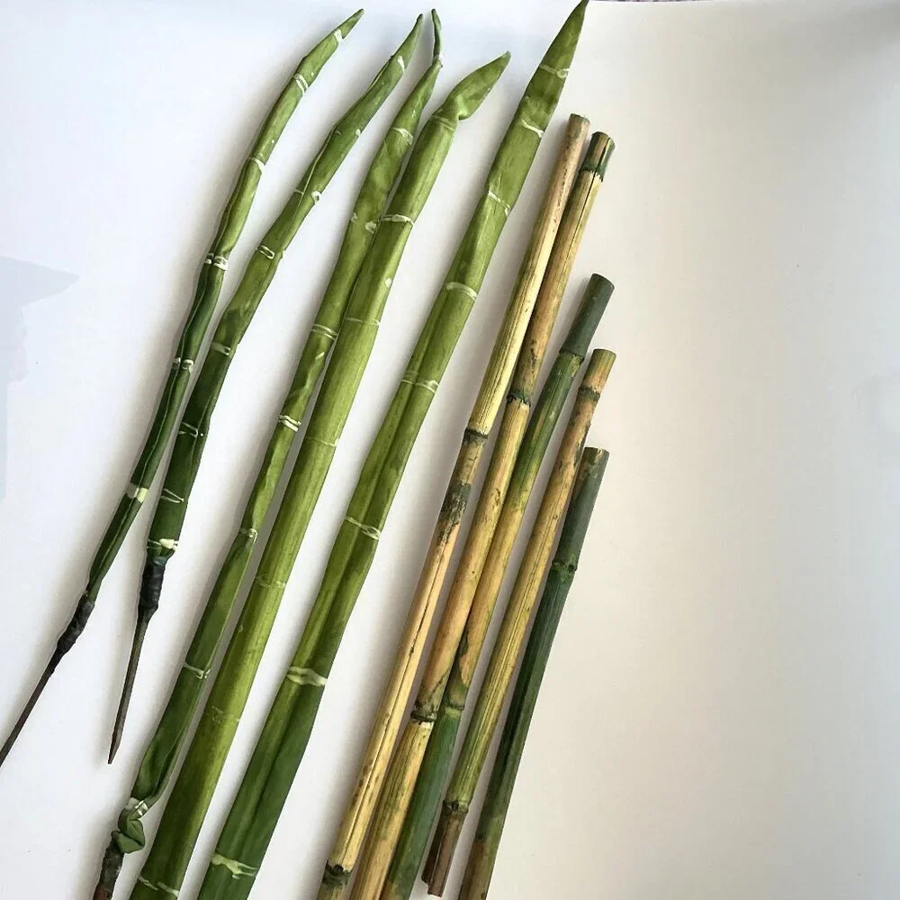 BAMBOO WITH DETACABLE POLES TALL CRAFT DIY BUNDLE ARTIFICAL (FLAWS)